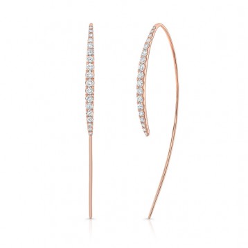 WHITE GOLD INSPIRED FASHION DIAMOND EARRINGS