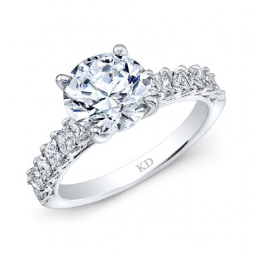 WHITE GOLD INSPIRED CLASSIC DIAMOND ENGAGEMENT RING