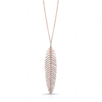 ROSE GOLD INSPIRED FASHION DIAMOND PENDANT
