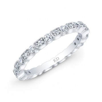 WHITE GOLD INSPIRED FASHION DIAMOND BAND