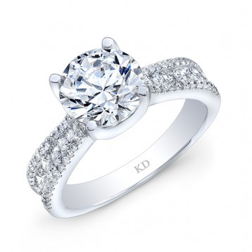 WHITE GOLD INSPIRED CLASSIC DIAMOND ENGAGEMENT RING
