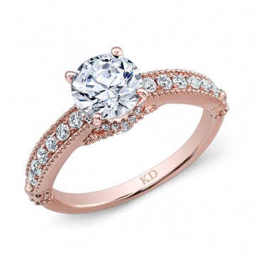 ROSE GOLD CLASSIC DIAMOND ENGAGEMENT RING