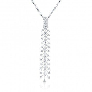 WHITE GOLD DAZZLING FASHION DIAMOND PENDANT