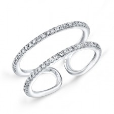 WHITE GOLD INSPIRED FASHION DIAMOND RING