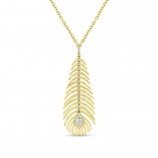 YELLOW GOLD INSPIRED FASHION DIAMOND PENDANT