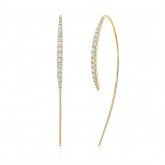 YELLOW GOLD INSPIRED FASHION DIAMOND EARRINGS