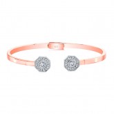 ROSE GOLD INSPIRED FASHION DIAMOND BANGLE