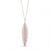 ROSE GOLD INSPIRED FASHION DIAMOND PENDANT