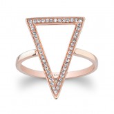 ROSE GOLD STYLISH V DIAMOND RING