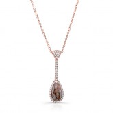 ROSE GOLD CONTEMPORARY ROUGH DIAMOND PENDANT