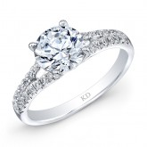WHITE GOLD INSPIRED CLASSIC DIAMOND ENGAGEMENT RING