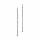 WHITE GOLD STILETTO FASHION DIAMOND EARRINGS