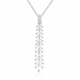 WHITE GOLD DAZZLING FASHION DIAMOND PENDANT